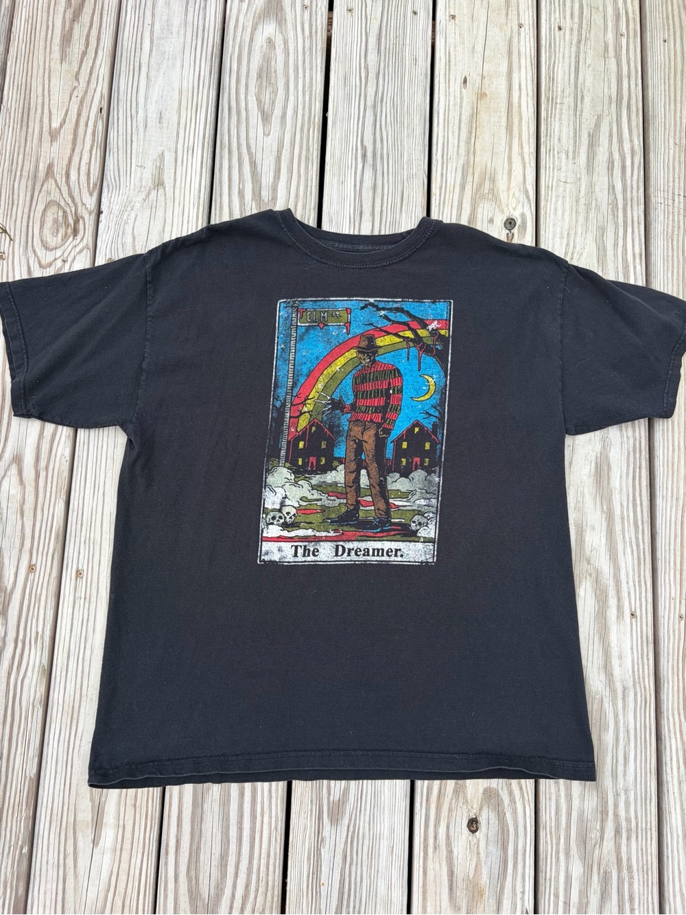 A Nightmare On Elm Street Mens Tee Shirt Size‎ XL Black “The Dreamer” Halloween